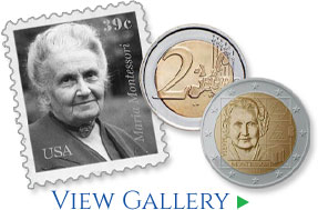 Maria Montessori: Stamps and Currency Gallery